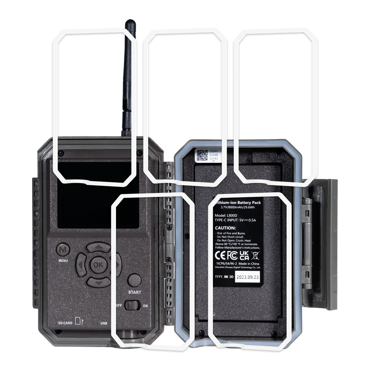 Tiras de sellado impermeables para caja trasera GardePro