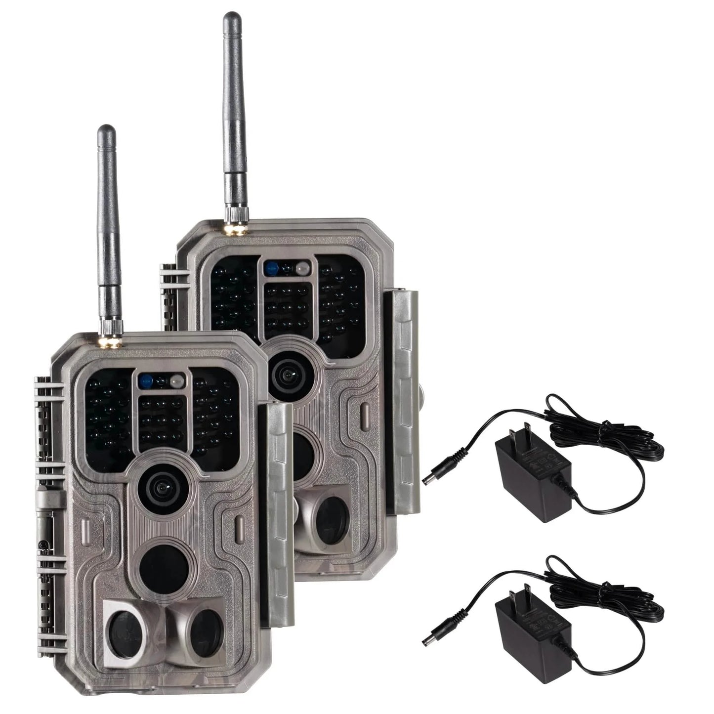 GardePro E9P Close Focus WiFi Trail Camera 2-pack with AC adapters for backyard and wildlife monitoring