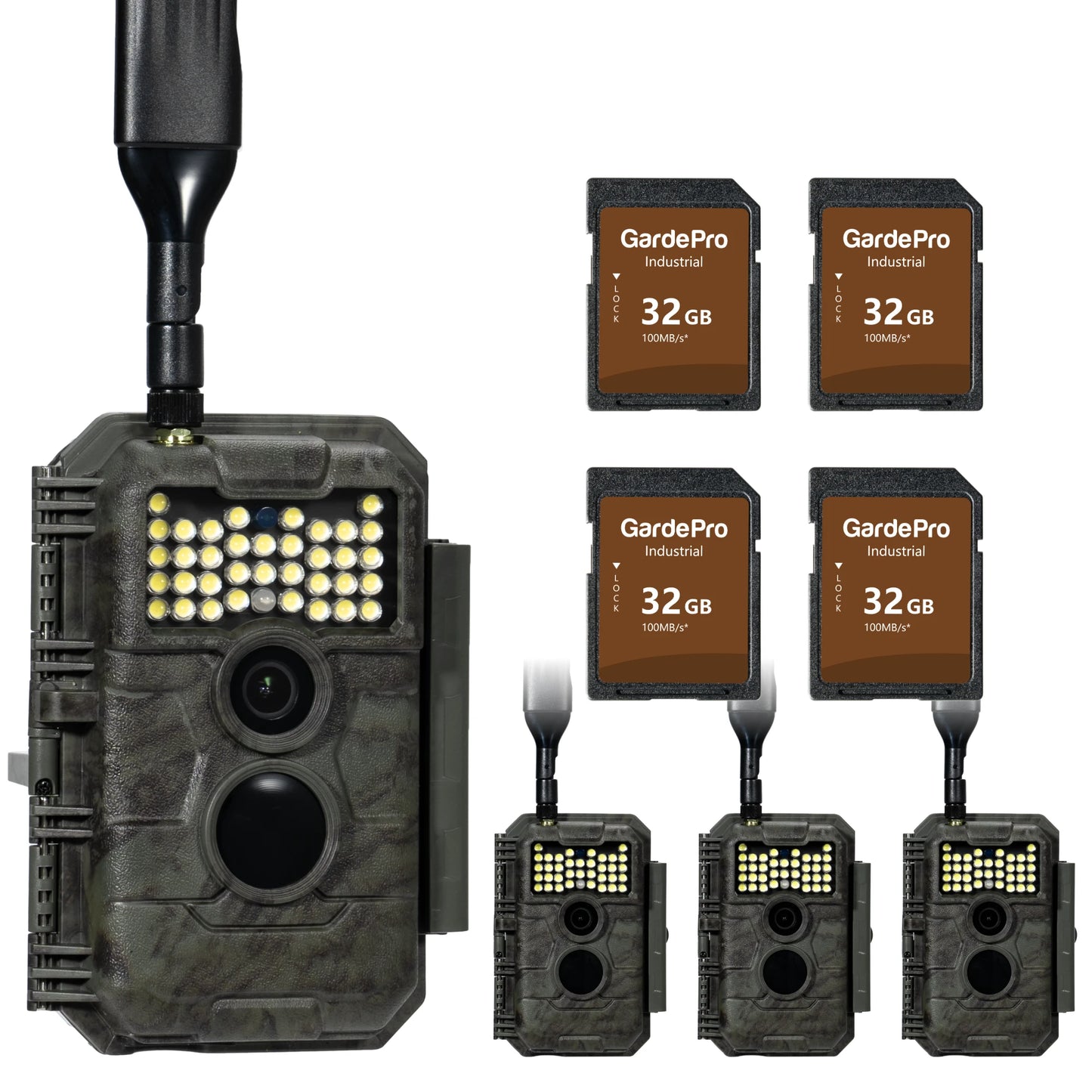 GardePro X20WF Cellular Trail Camera 4-Pack - GardePro