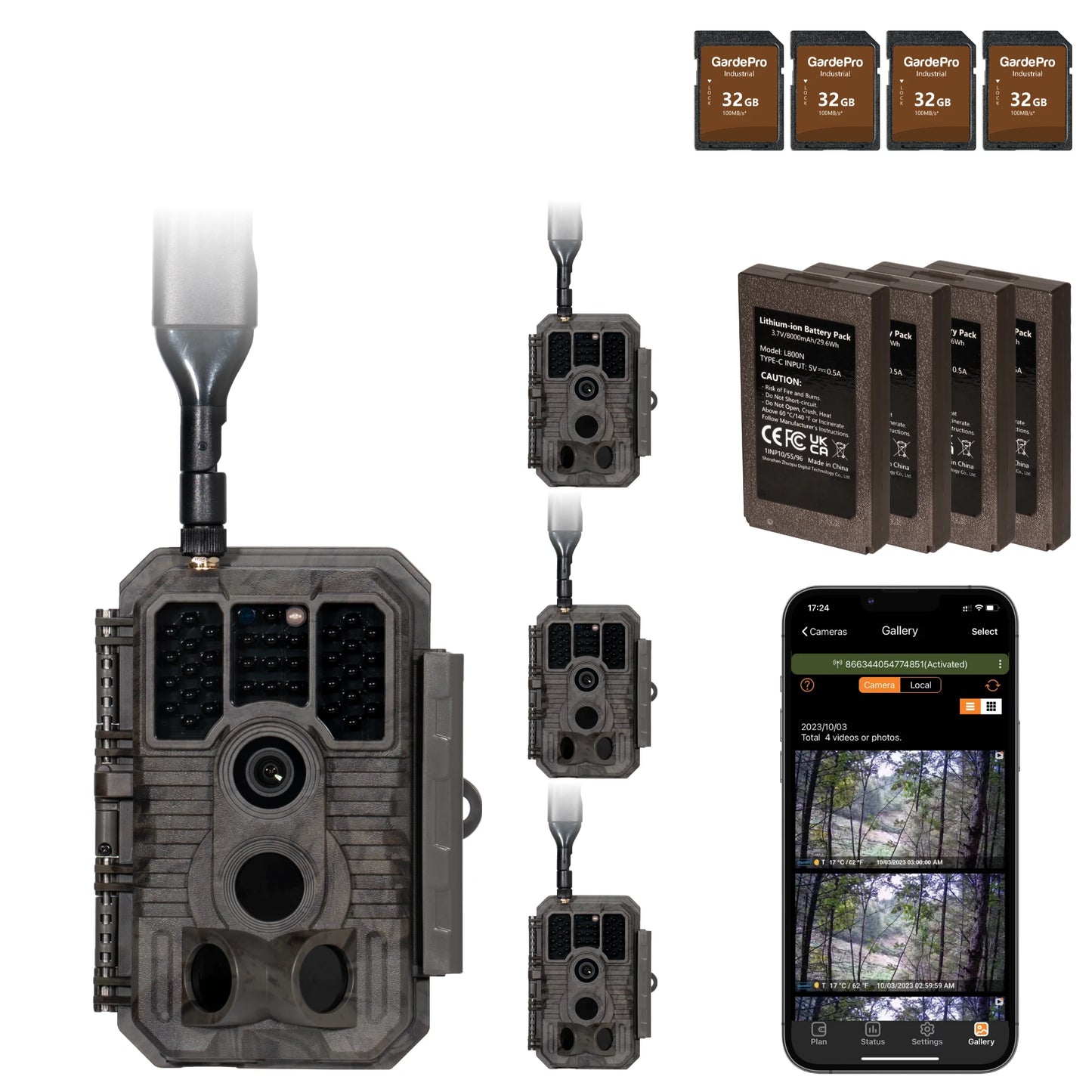 GardePro X60P (Cellular) 4-Pack - GardePro