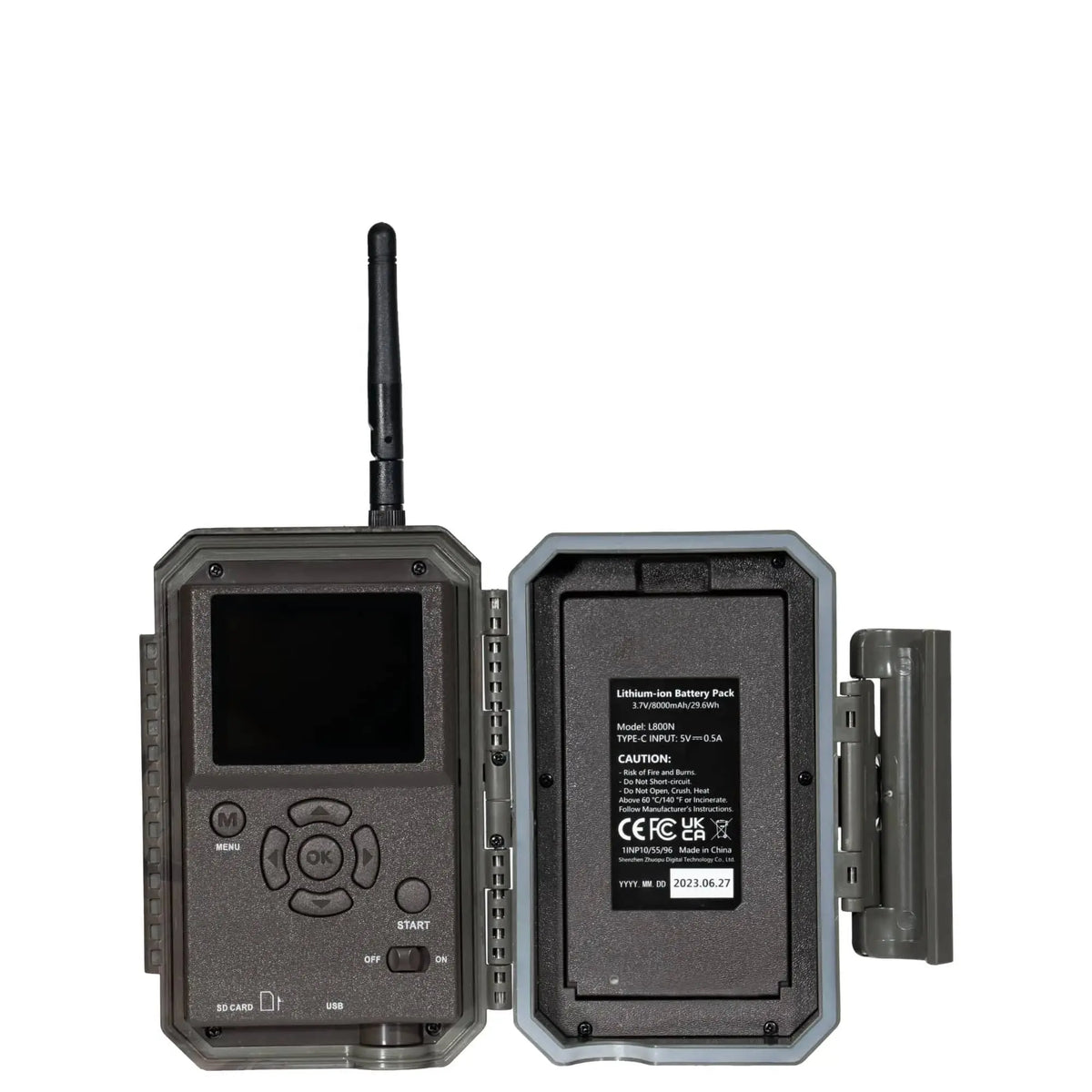 GardePro E6 WiFi Trail Camera & SP350 Solar Panel Bundle - Wireless Wildlife Monitoring