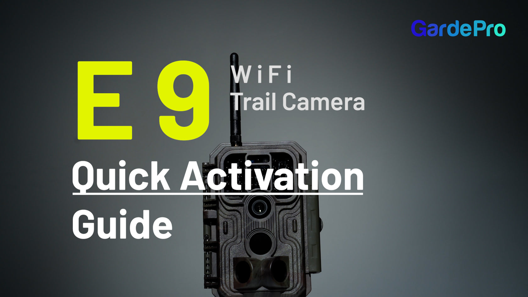 GardePro WiFi Trail Camera E9 Sony Sensor Quick Activation