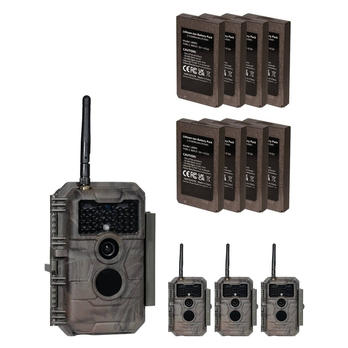 GardePro WiFi Trail Camera E6PMB With Rechargeable Battery & 32G Built-in Memory SD Card with Another Battery