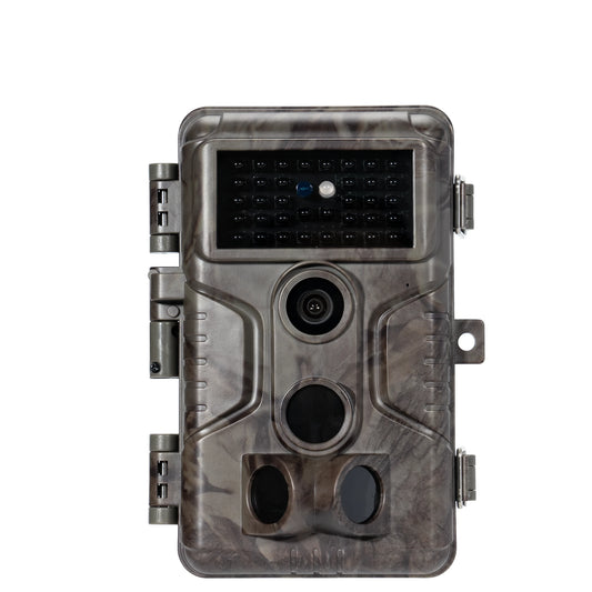 Front view of GardePro A3S non-cellular trail camera with motion sensors.