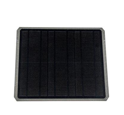 Top view of a weather-resistant solar panel designed for powering GardePro Link 1.0 long-range wireless trail cameras