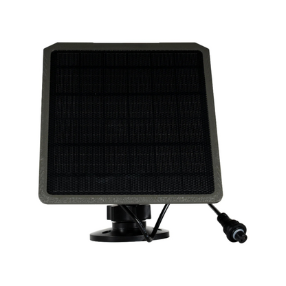 Portable solar panel accessory for GardePro Link 1.0 long-range wireless trail camera, offering continuous outdoor power