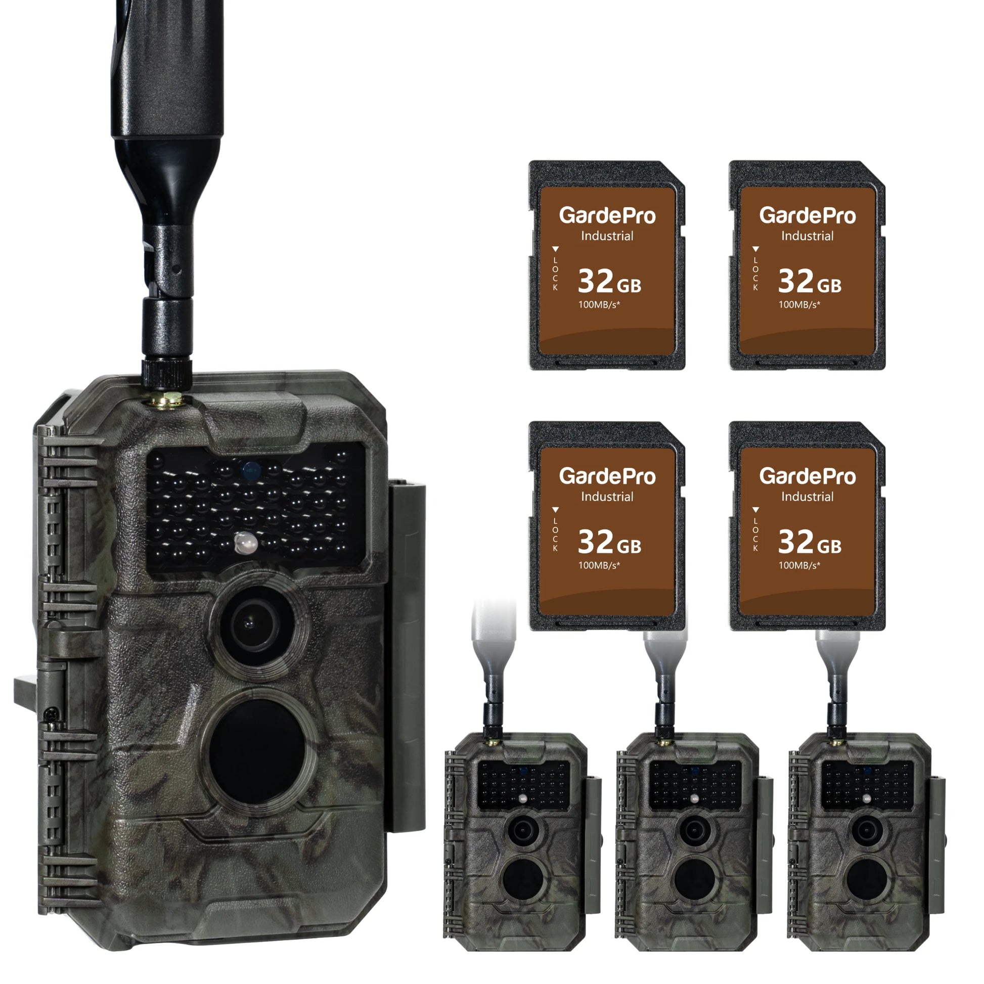 GardePro X20 Celluar Trail Camera 4 Pack - GardePro
