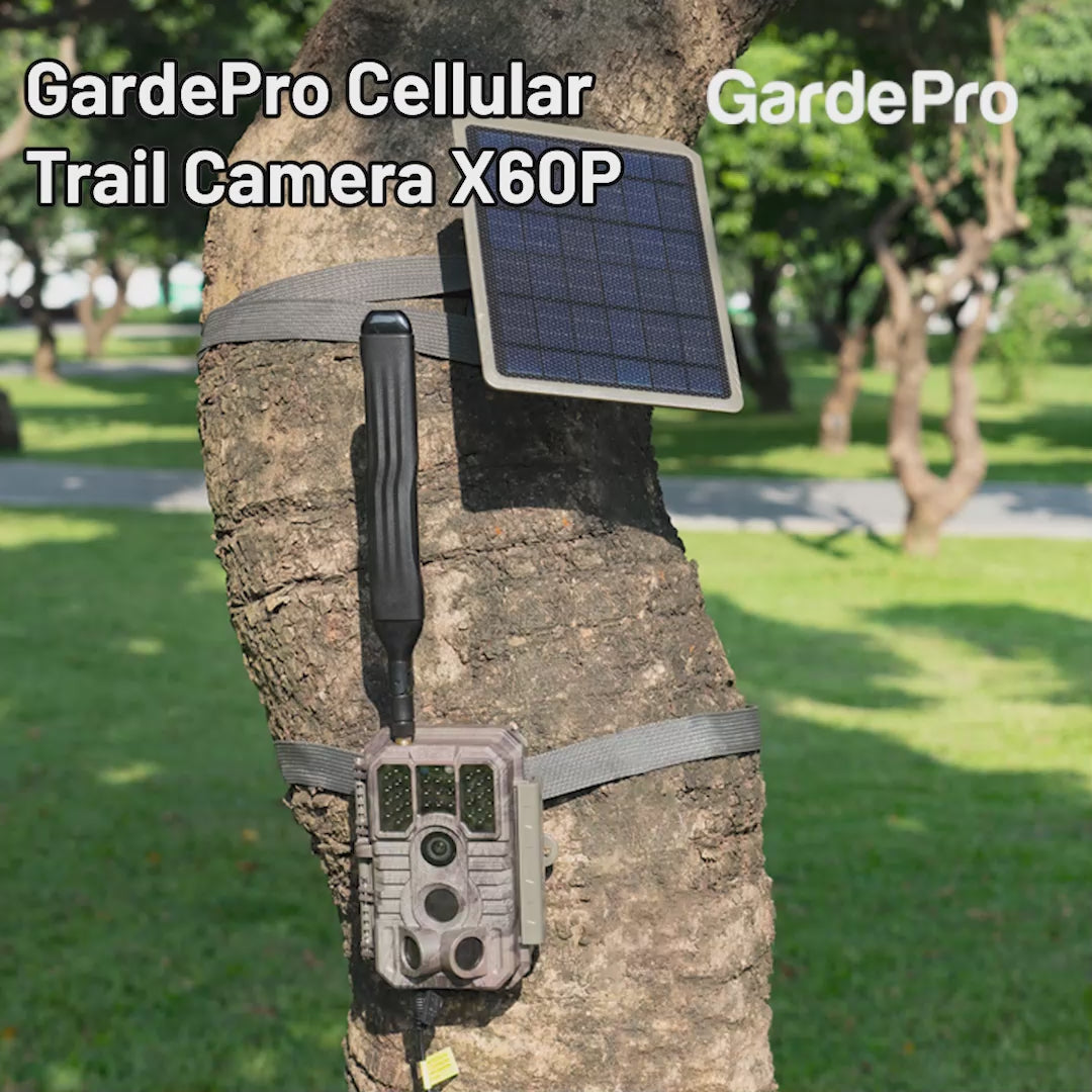 GardePro Cellular Trail Camera X60P Pre-Installed Contract SIM With Rechargeable Battery 4-Pack