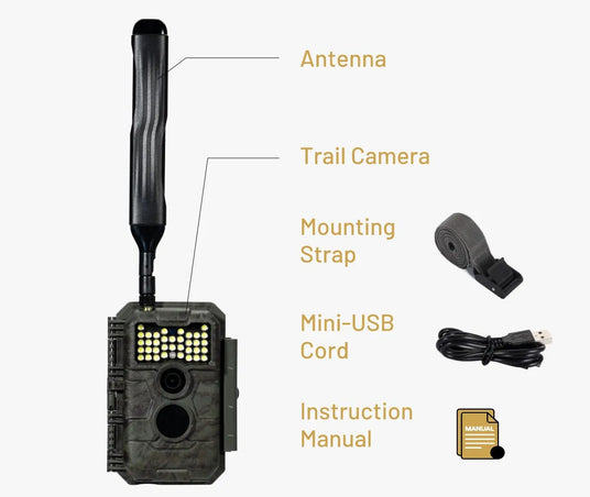 GardePro Cellular Trail Camera X20WF With Close Focus Lens in the box